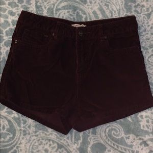 Maroon Corduroy Shorts🩳